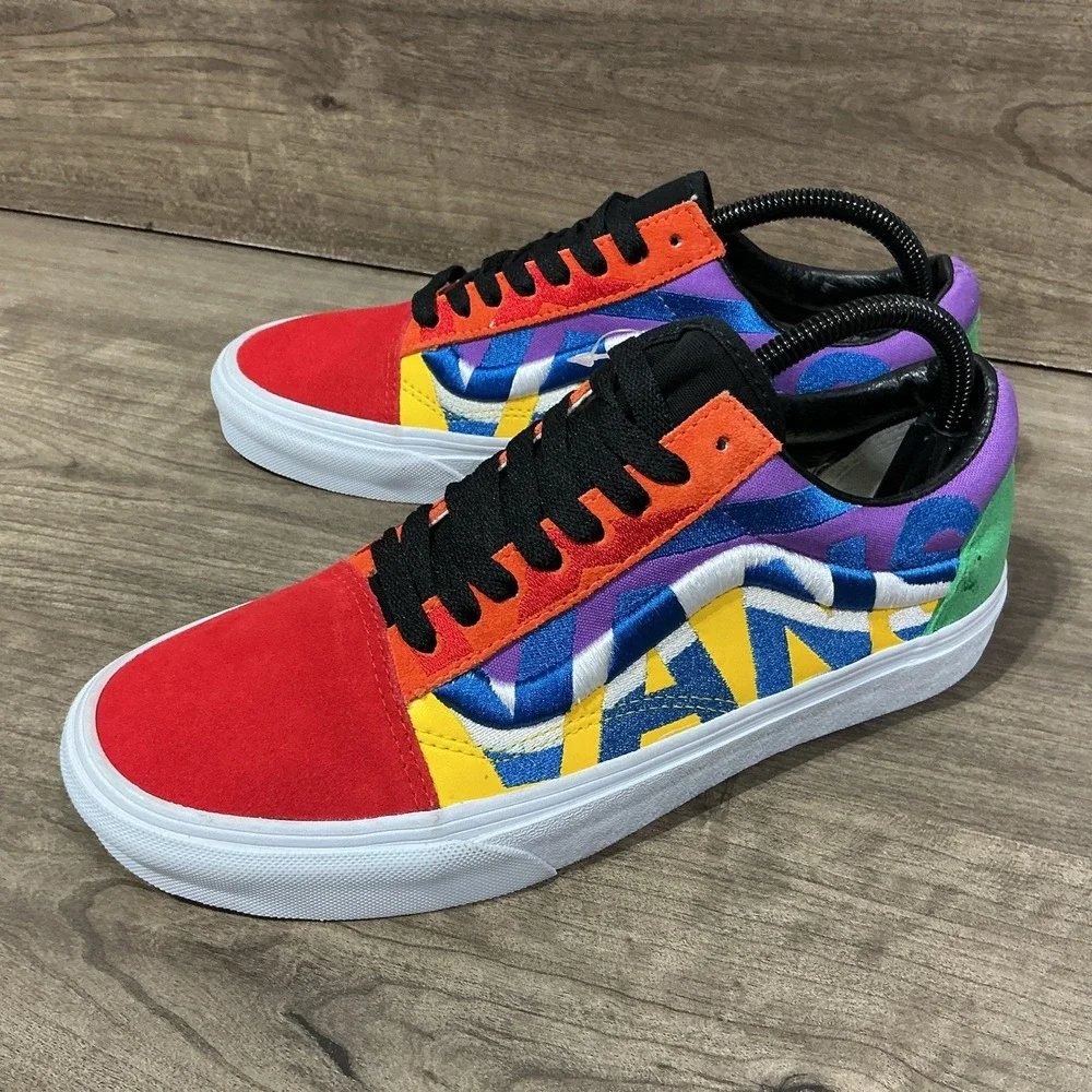 Vans Unisex Old School Statement Block Skate Shoes Mens Size 7.5 Womens Size 9